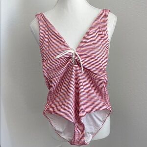 Onia Women’s Striped pink, orange, purple, & White One Piece NWOT